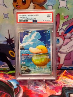 Psyduck 226/217 Illustration Rare Mega Evolutions Ascended Heroes PSA 9