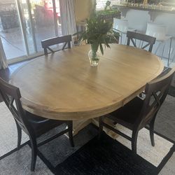 Wood Table And Chairs