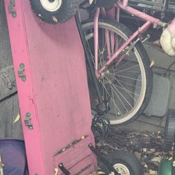 Beach Cruiser Bike And Wagon