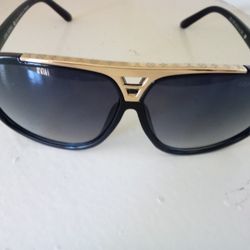Gold Louis Vuitton Evidence Sunglasses 