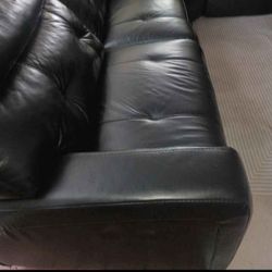 SECTIONAL 💯% LEATHER RECLINER ELECTRIC BLACK COLOR.. DELIVERY SERVICE AVAILABLE 💥🚚✅🚚