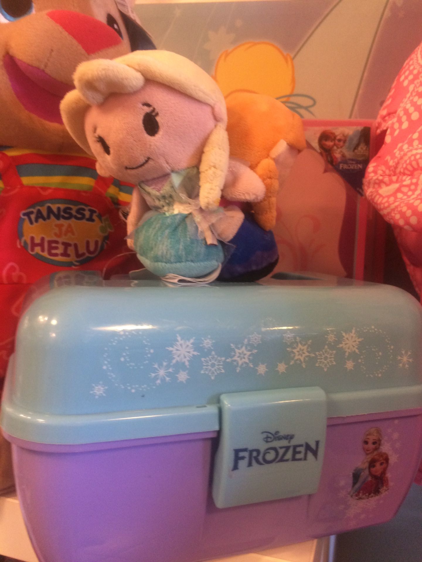 Frozen box and plushies $5 each