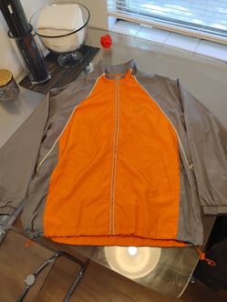 Vintage 2002 FIFA World Cup Zip-Up Jacket (Orange/Gray)
