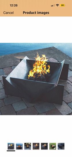 New outdoor fireplace/ fire pit