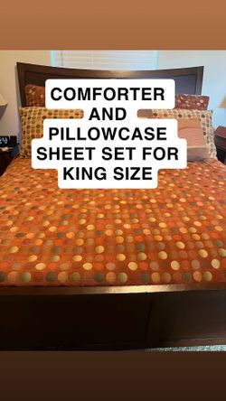 Comforter and Pillow sheet Set (KING SIZE)