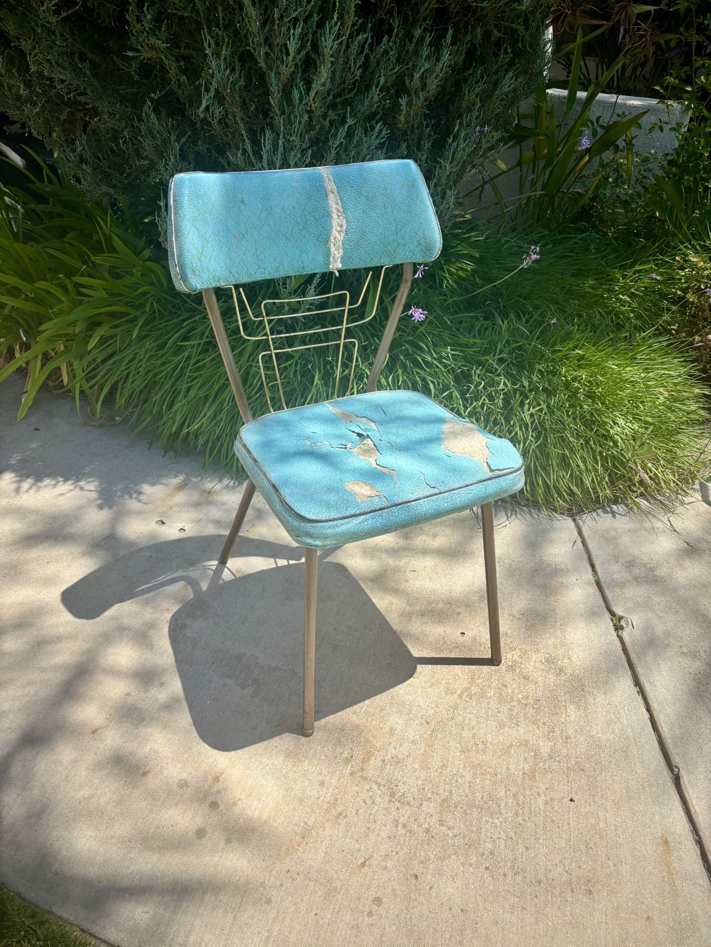 Free Vintage Turquoise Diner Chair