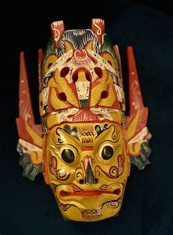 Wood GARUDA Guardian Artwork mask