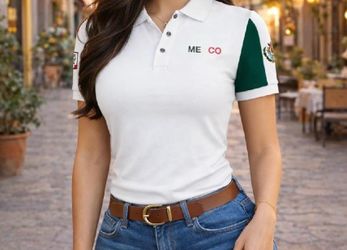 New white “Mexico “ polo shirt