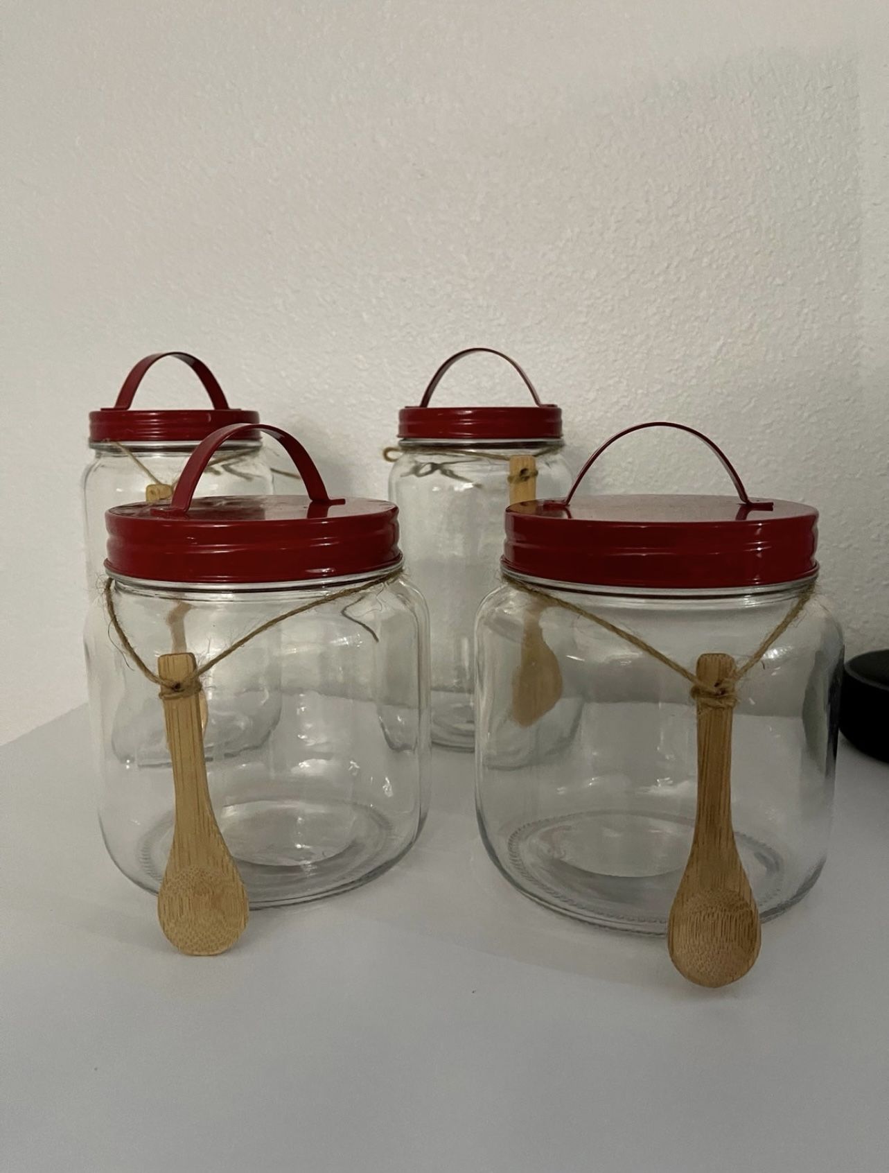 Target Bullseye Glass Canister Set