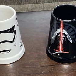 $15 Star Wars Storm Trooper Kylo Ren Coffee Mug Set 