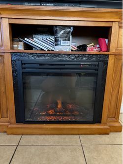 Electric Fireplace w/ Space Heater