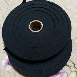 2 Rollos De Elastico Negro