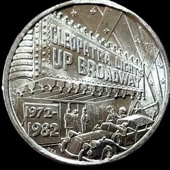 1982 Cleopatra Broadway New Orleans Mardi Gras Doubloon