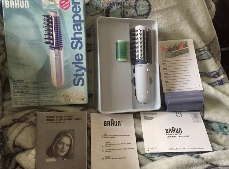 Braun HS3 Plus Style Shaper Cordless Butane Hair Styler Model 3585 *Used Once*