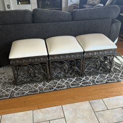 Rod Iron Ottomans