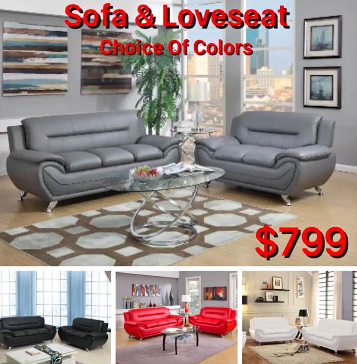 Brand New Sofa Loveseat- 0 Interest Finance Available 