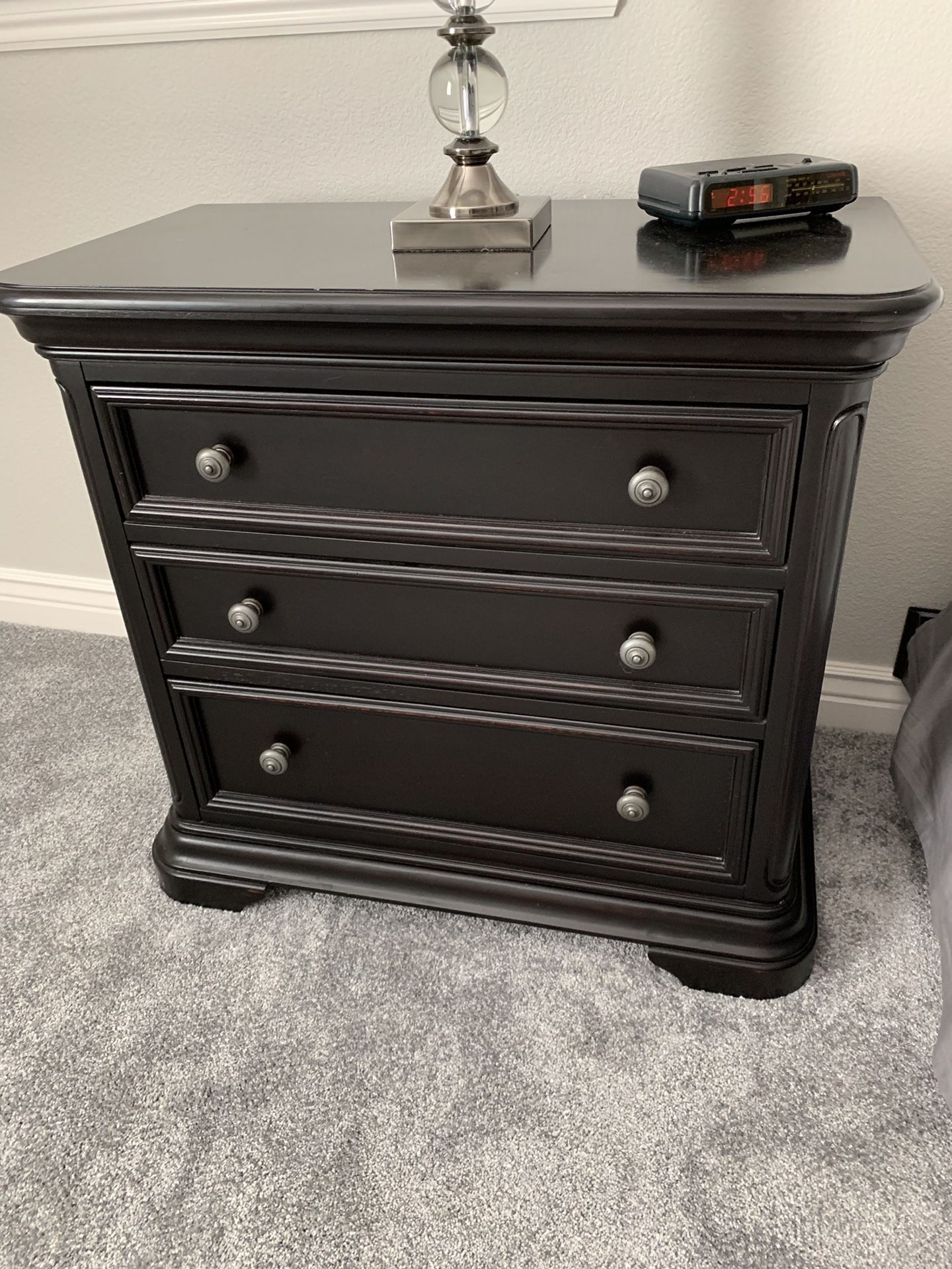 Dark Brown bedroom set - dresser and nightstands