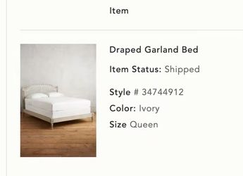 $50 For Sale: anthropologie Queen Size Bed Frame