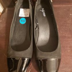 Ladies Black Dress Shoes New 10W