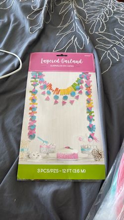 New layered garland decor 3 pieces