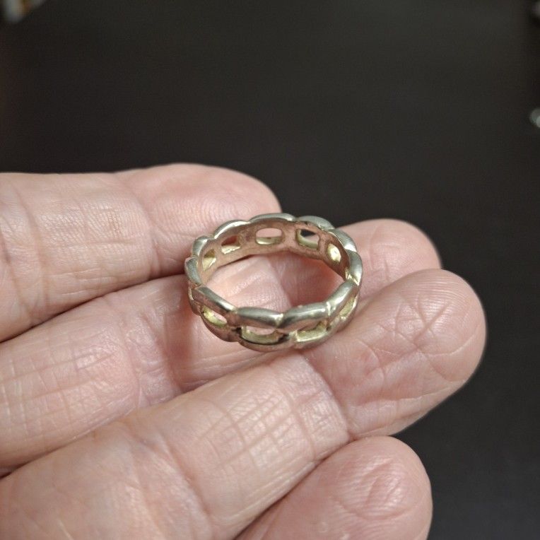 Infinity Loop Representing Eternal Unity Stainless Steel Ring - Size 9-9.5