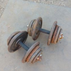 Dumbbells 2x45lbs