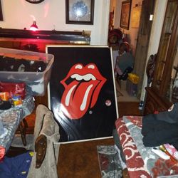 Vintage Rolling Stones Poster. 5ftx3ft