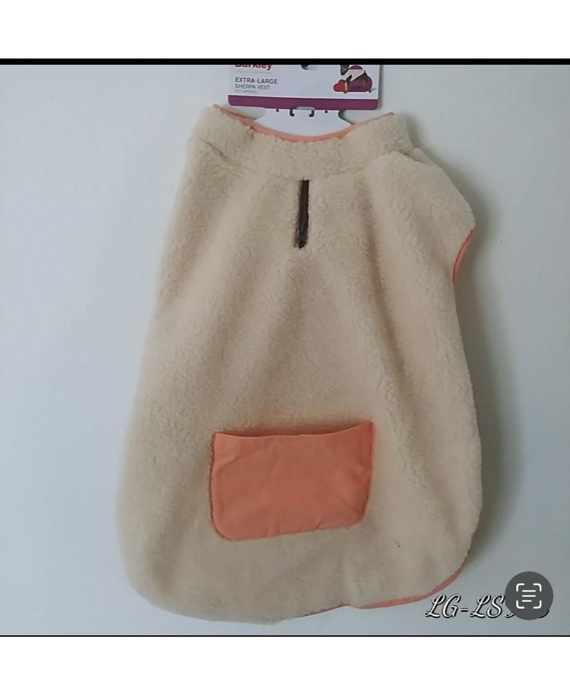 Boots and barkley extra large sherpa Dog vest. (N)