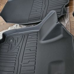 TripleAliners Floor Mats All Weather Compatible with 2025 Chevrolet Equinox Accessories 1st & 2nd Row Full Set Floor Liners TPE Custom Fit Protection 