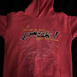 pink spider hoodie