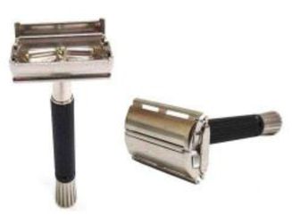 Gillette black vintage razor.