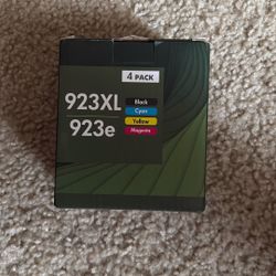 	•	HP 923XL / 923e Ink Cartridges 4-Pack (Black, Cyan, Yellow, Magenta) 	•	HP 923XL Ink Set – Brand New 4 Pack 	•	HP 923e / 923XL Printer Ink Cartridg