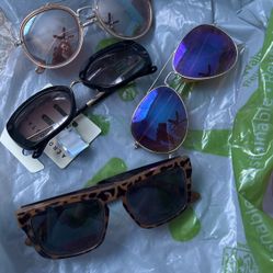 4 Pair Brand Name Sunglasses Bundle 