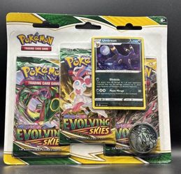Pokémon SWORD SHIELD EVOLVING SKIES 3-PACK Blister Booster UMBREON PROMO SEALED