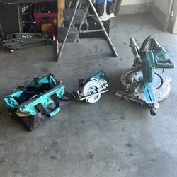 Makita Cordless Miter Saw & Skill Saw