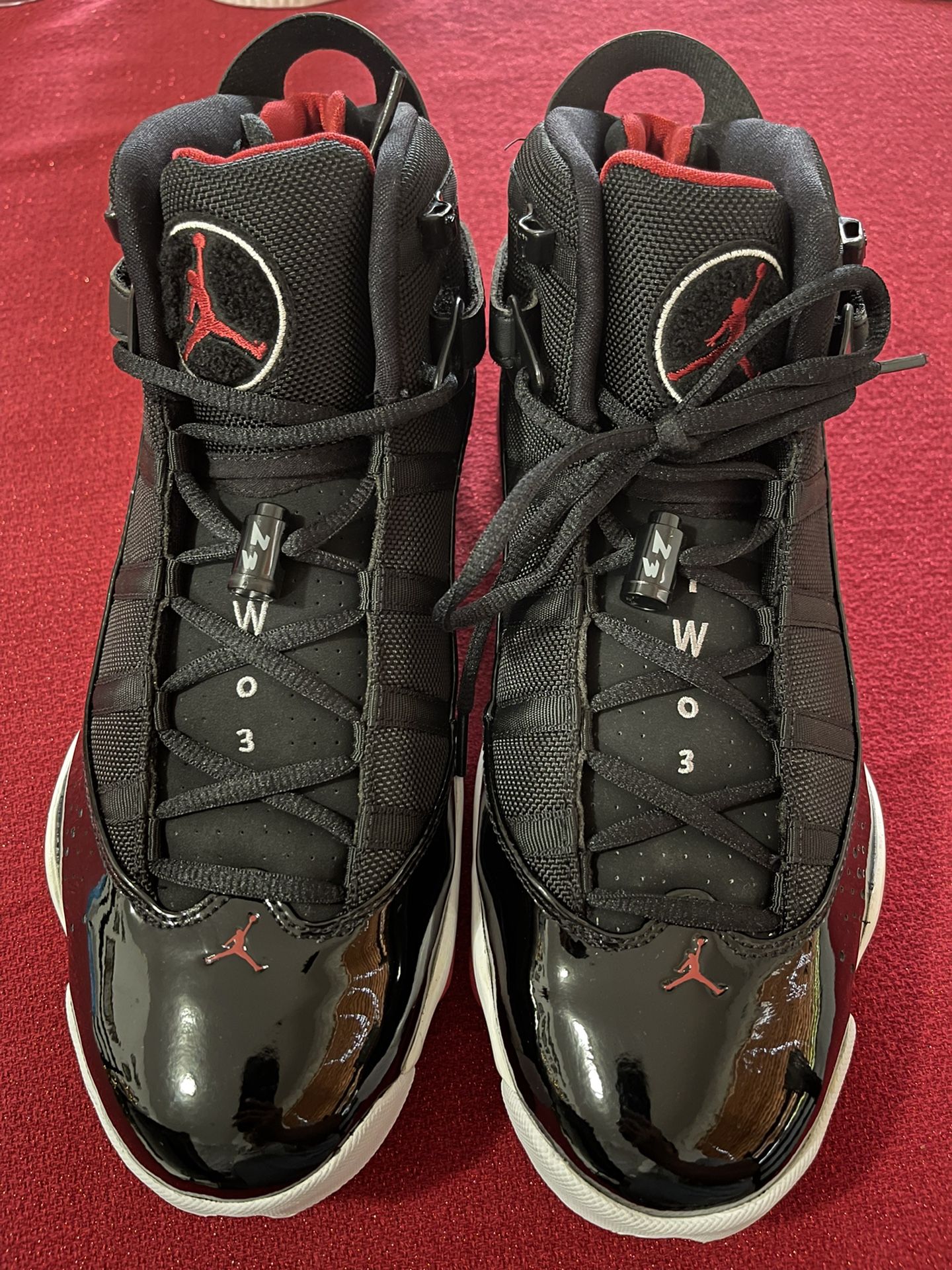 JORDAN 6 RINGS (BLACK VARSITY RED) NEW (OBO)