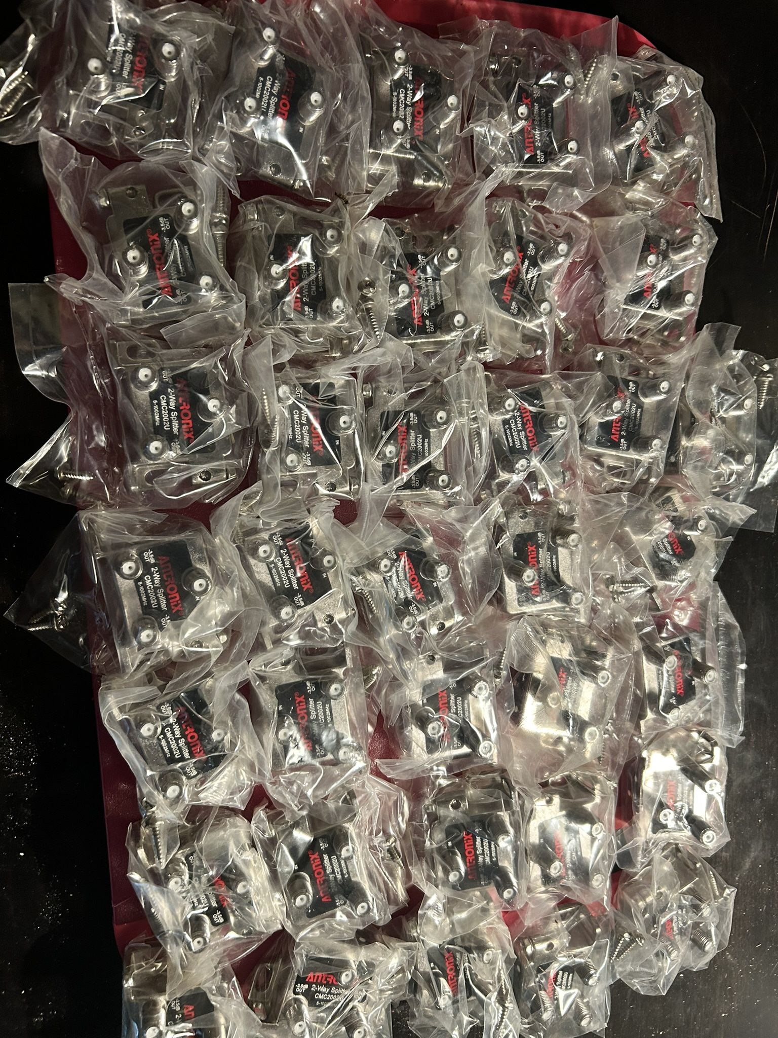 Lot Of 36 Two Way Splitters New 
