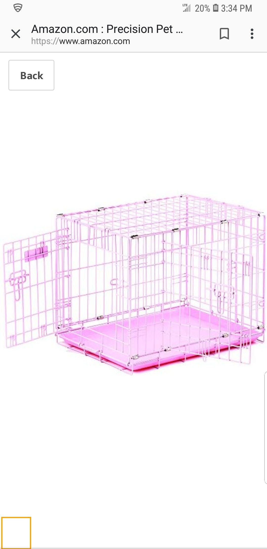 Pink Dog crate ...like new