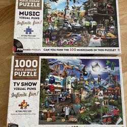Jigsaw puzzles - TV Show And Music Puns
