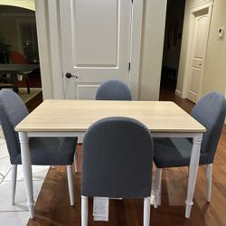 Ikea Danderyd 2 Tone Dining Table and Chairs