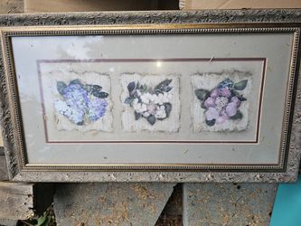 Hydrangeas In Frame 12 X 24