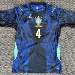 Brazil Away Player Version Marquinhos XL L