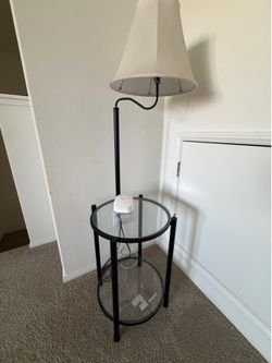 Side Table with Lamp