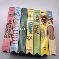 Vintage Rare Cartoon VHS’s Of Classic Cartoons 