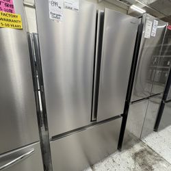 Hisense 36 Inch 3-door With Ice Maker And Water Dispenser 