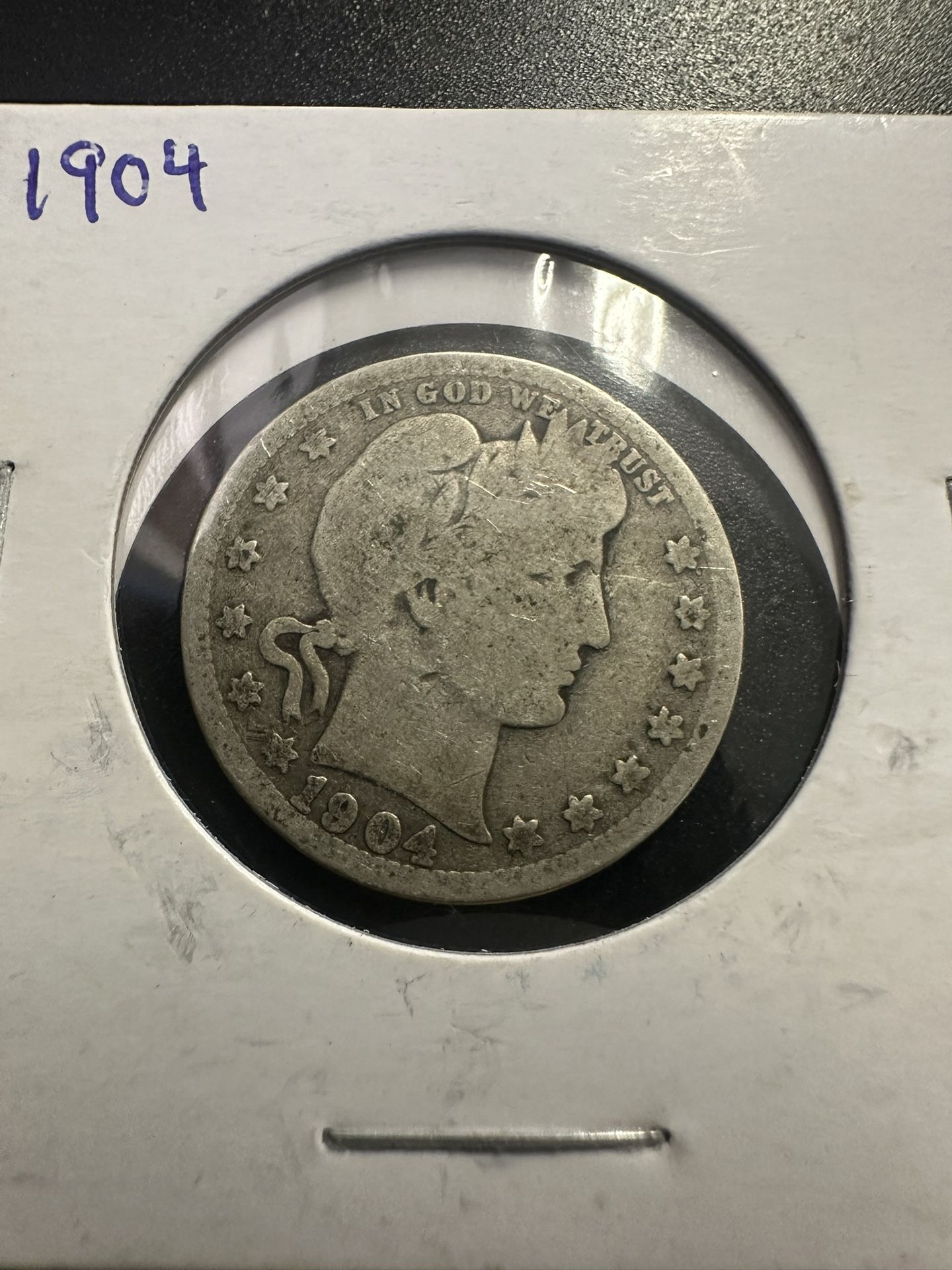1904 P Barber Quarter