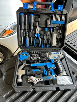 DEKO Cordless Electric Screwdriver & Home Tool Kit – Excellent Condition