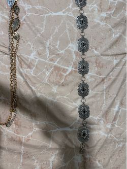 silver chain belt