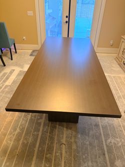 Large Rectangular Wood Dining Table