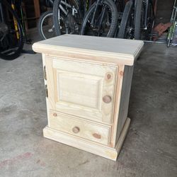 Handmade Wood Night Stand 